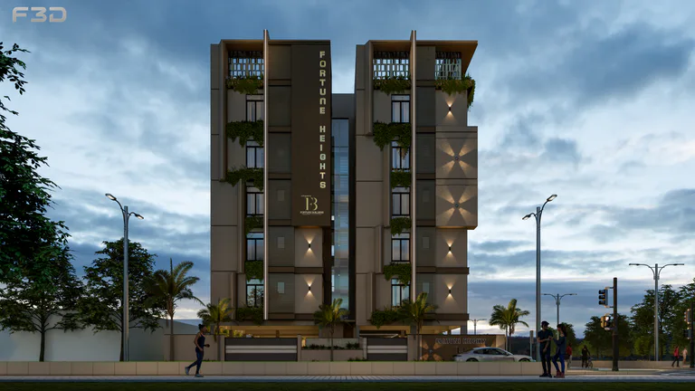 FORTUNE HEIGHTS — Exterior Night Shots 17